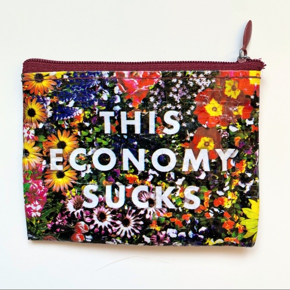 4/$20 This Economy Sucks Recycled coin purse - Picture 2 of 7